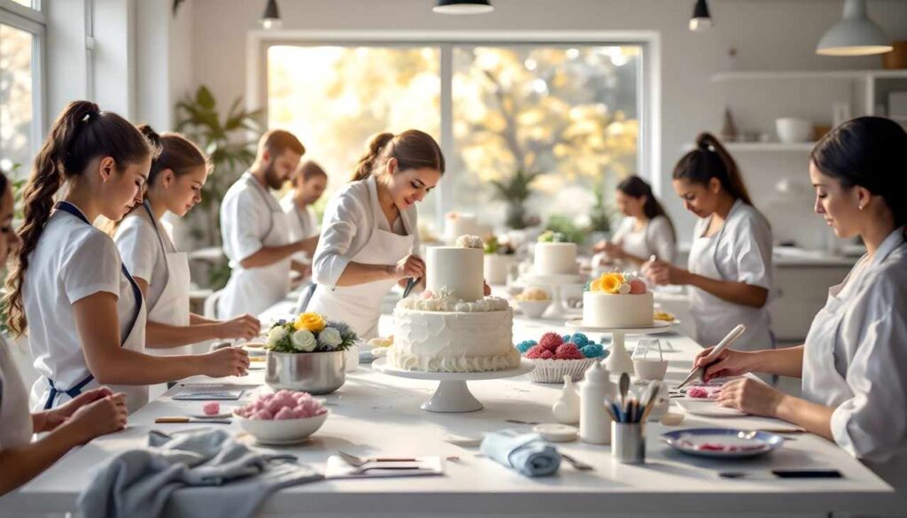teen girls decorating